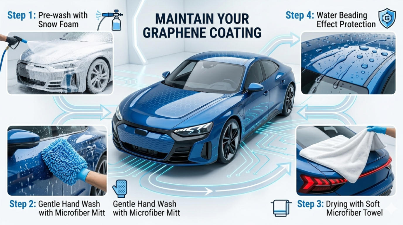 How to Maintain Your Car After Graphene Coating